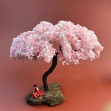 Maxbell Tree Model Cherry Blossom Tree Miniature Tree Decor for Building Model Train