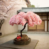 Maxbell Tree Model Cherry Blossom Tree Miniature Tree Decor for Building Model Train