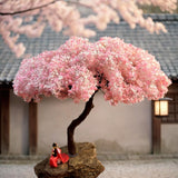 Maxbell Tree Model Cherry Blossom Tree Miniature Tree Decor for Building Model Train