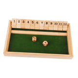 Maxbell Shut The Box Dice Game 12 Numbers for Kids Adults for Bar Gift Entertainment