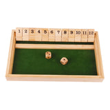 Maxbell Shut The Box Dice Game 12 Numbers for Kids Adults for Bar Gift Entertainment