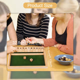 Maxbell Shut The Box Dice Game 12 Numbers for Kids Adults for Bar Gift Entertainment