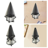 Maxbell Bridal Veil Mesh Veils for Women for Party Halloween Costume