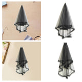 Maxbell Bridal Veil Mesh Veils for Women for Party Halloween Costume
