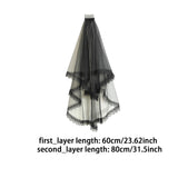 Maxbell Bridal Veil Mesh Veils for Women for Party Halloween Costume