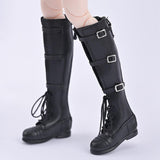 Maxbell 1/6 Scale Female Figure Shoes Handmade Boots for 12 inch Figures Accessories Black