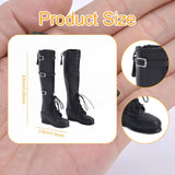 Maxbell 1/6 Scale Female Figure Shoes Handmade Boots for 12 inch Figures Accessories Black