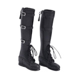 Maxbell 1/6 Scale Female Figure Shoes Handmade Boots for 12 inch Figures Accessories Black