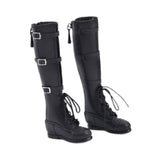 Maxbell 1/6 Scale Female Figure Shoes Handmade Boots for 12 inch Figures Accessories Black