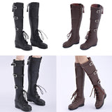 Maxbell 1/6 Scale Female Figure Shoes Handmade Boots for 12 inch Figures Accessories Black