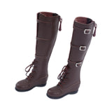 Maxbell 1/6 Scale Female Figure Shoes Handmade Boots for 12 inch Figures Accessories Brown