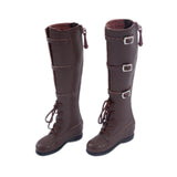 Maxbell 1/6 Scale Female Figure Shoes Handmade Boots for 12 inch Figures Accessories Brown