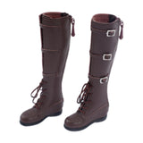 Maxbell 1/6 Scale Female Figure Shoes Handmade Boots for 12 inch Figures Accessories Brown