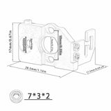 Maxbell RC Car Motor Mount 1:28 Upgrade Accessories Mount Gear for Wltoys K979 K999 Silver