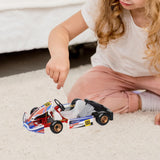 Maxbell 1/32 Scale Mini Remote Control Kart Model Kit RC Vehicle for Children Adults