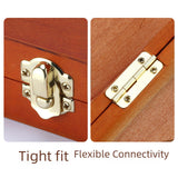 Maxbell Wooden Painting Box Travel Beginners Portable Retro Design Drawing Tool Case