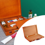 Maxbell Wooden Painting Box Travel Beginners Portable Retro Design Drawing Tool Case