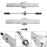 Maxbell RC Car Rear Bridge Assembly 127mm Upgrade Part for 1/16 C14 1/10 Silver
