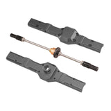 Maxbell RC Car Rear Bridge Assembly 127mm Upgrade Part for 1/16 C14 1/10 Gray