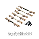 Maxbell 6Pcs RC Chassis Link Rod RC Model Vehicle Parts for P73200 P73240 1/7 RC DIY Champagne