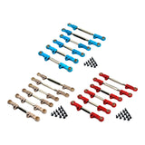 Maxbell 6Pcs RC Chassis Link Rod RC Model Vehicle Parts for P73200 P73240 1/7 RC DIY Champagne
