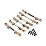 Maxbell 6Pcs RC Chassis Link Rod RC Model Vehicle Parts for P73200 P73240 1/7 RC DIY Champagne
