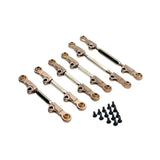 Maxbell 6Pcs RC Chassis Link Rod RC Model Vehicle Parts for P73200 P73240 1/7 RC DIY Champagne