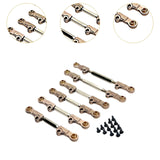 Maxbell 6Pcs RC Chassis Link Rod RC Model Vehicle Parts for P73200 P73240 1/7 RC DIY Champagne