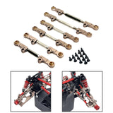 Maxbell 6Pcs RC Chassis Link Rod RC Model Vehicle Parts for P73200 P73240 1/7 RC DIY Champagne