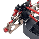 Maxbell 6Pcs RC Chassis Link Rod RC Model Vehicle Parts for P73200 P73240 1/7 RC DIY Red