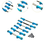 Maxbell 6Pcs RC Chassis Link Rod RC Model Vehicle Parts for P73200 P73240 1/7 RC DIY Blue
