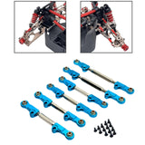 Maxbell 6Pcs RC Chassis Link Rod RC Model Vehicle Parts for P73200 P73240 1/7 RC DIY Blue
