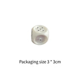 Maxbell Tactile Braille Dice Professional for Blind with Raised Black Pips Accessory