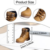 Maxbell Men Figures Boots Collection Accs 1/12 Scale for 6in Doll Model Men Figures Yellow