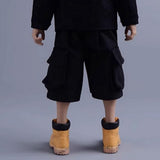 Maxbell Men Figures Boots Collection Accs 1/12 Scale for 6in Doll Model Men Figures Yellow