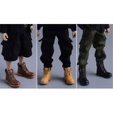 Maxbell Men Figures Boots Collection Accs 1/12 Scale for 6in Doll Model Men Figures Yellow
