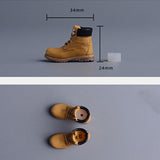 Maxbell Men Figures Boots Collection Accs 1/12 Scale for 6in Doll Model Men Figures Yellow