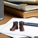 Maxbell Men Figures Boots Collection Accs 1/12 Scale for 6in Doll Model Men Figures Brown