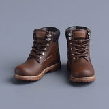 Maxbell Men Figures Boots Collection Accs 1/12 Scale for 6in Doll Model Men Figures Brown