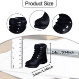 Maxbell Men Figures Boots Collection Accs 1/12 Scale for 6in Doll Model Men Figures Black