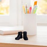 Maxbell Men Figures Boots Collection Accs 1/12 Scale for 6in Doll Model Men Figures Black