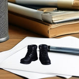Maxbell Men Figures Boots Collection Accs 1/12 Scale for 6in Doll Model Men Figures Black