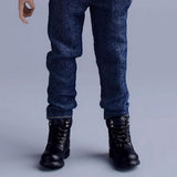 Maxbell Men Figures Boots Collection Accs 1/12 Scale for 6in Doll Model Men Figures Black