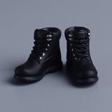 Maxbell Men Figures Boots Collection Accs 1/12 Scale for 6in Doll Model Men Figures Black