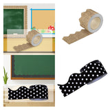 Maxbell Border Trim Stickers Wall Decor for Classroom Chalkboard Farmhouse brown