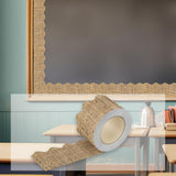 Maxbell Border Trim Stickers Wall Decor for Classroom Chalkboard Farmhouse brown