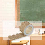 Maxbell Border Trim Stickers Wall Decor for Classroom Chalkboard Farmhouse brown