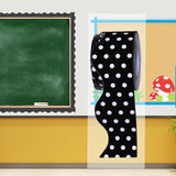 Maxbell Border Trim Stickers Wall Decor for Classroom Chalkboard Farmhouse black