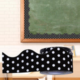 Maxbell Border Trim Stickers Wall Decor for Classroom Chalkboard Farmhouse black