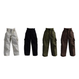 Maxbell 1/12 Scale Action Figure Clothes Trousers Fashion Dress up for 6" Male Dolls White